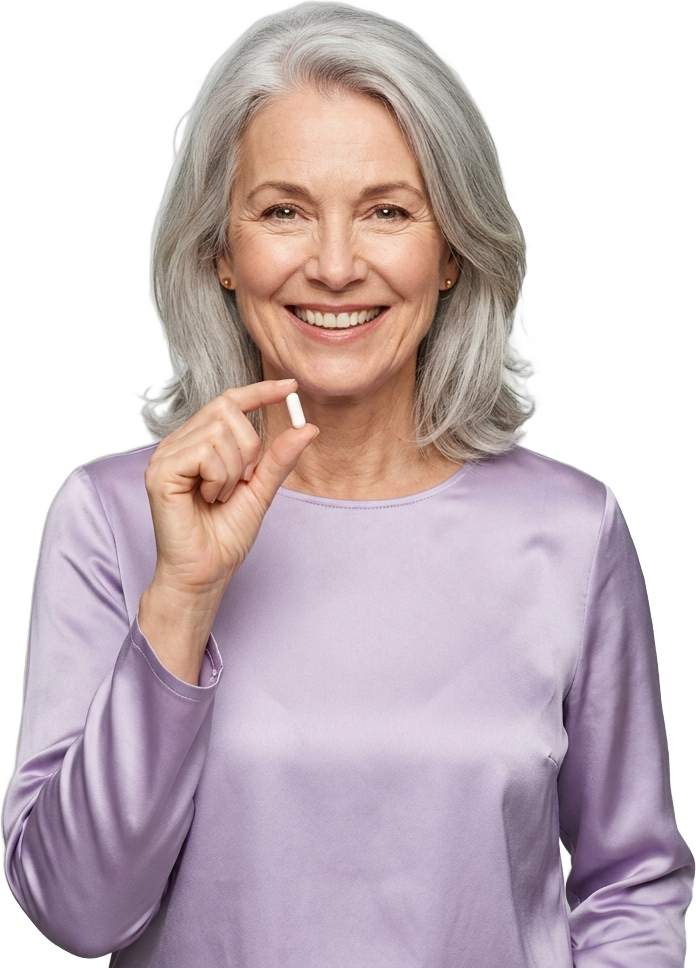 Woman holding a Navolie capsule