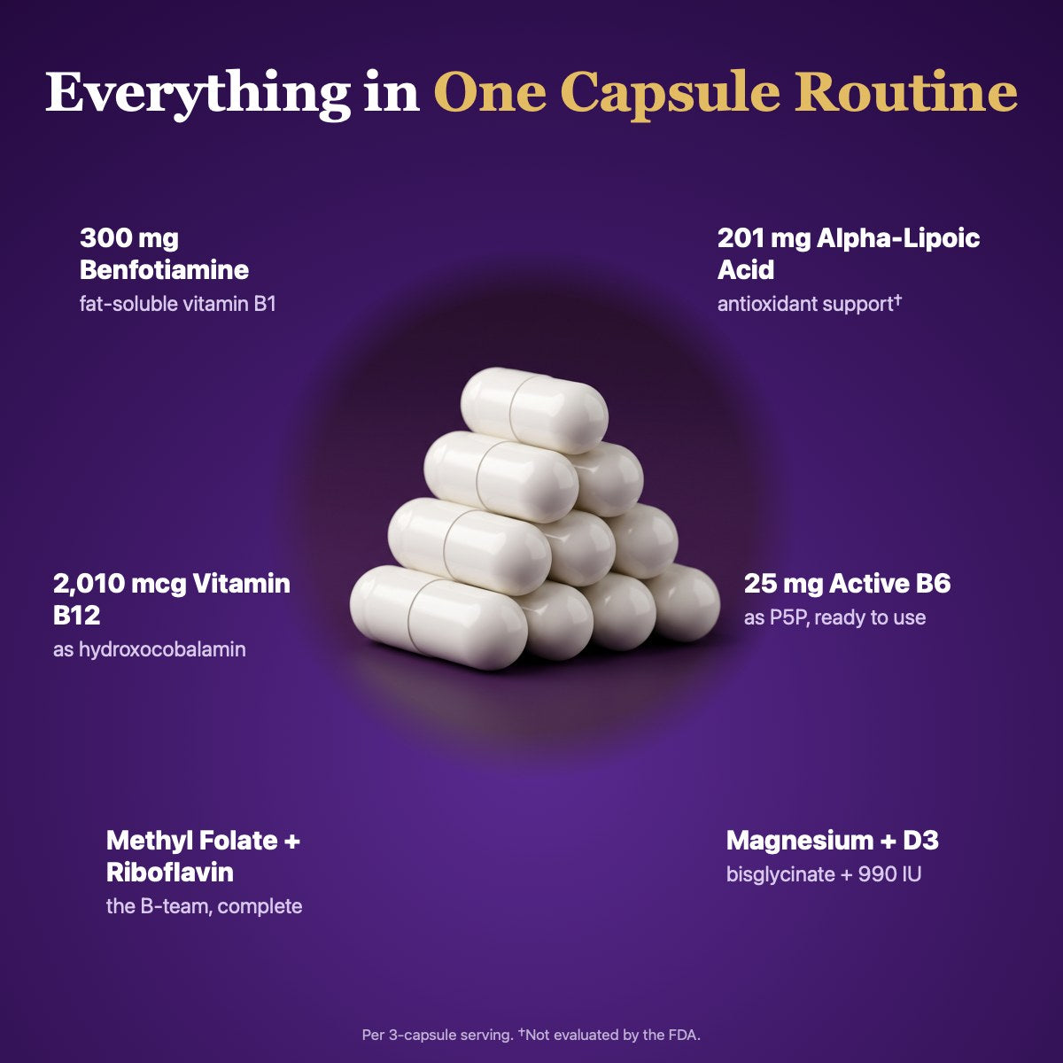 Everything in one capsule routine